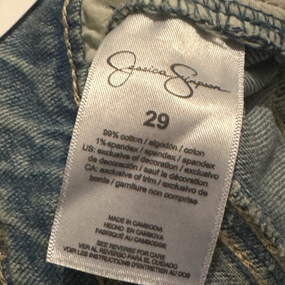 NWT Jessica Simpson Throwback Straight Jeans in Feel the Love - Picture 7 of 16